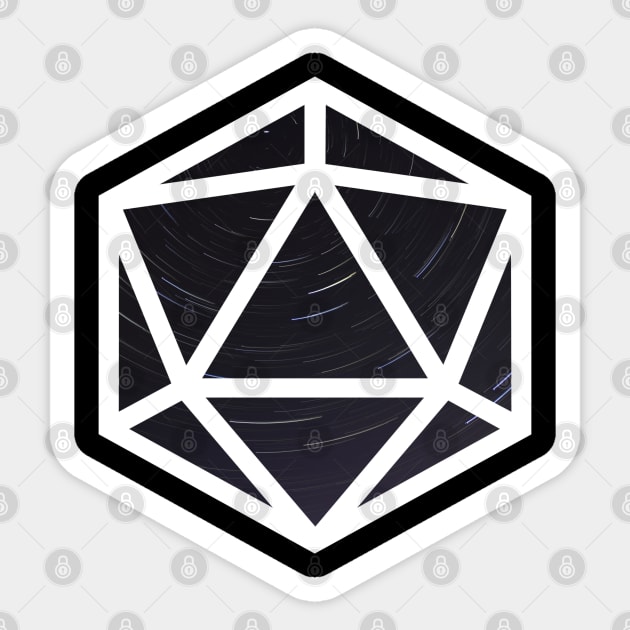 D20 Decal Badge - Star Vigil Sticker by aaallsmiles